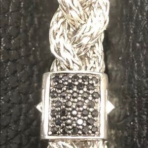 John Hardy Black Sappihire Braided Bracelet